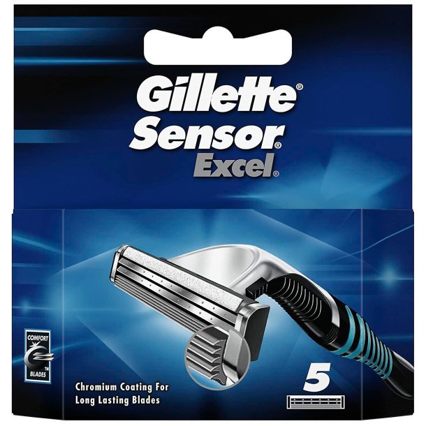 Gillette Sensor EXCEL Barberblade 5-pk.
