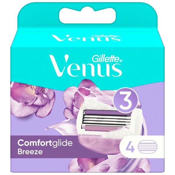 Gillette Barberblade  Venus Breeze Comfortglide 4-pk.