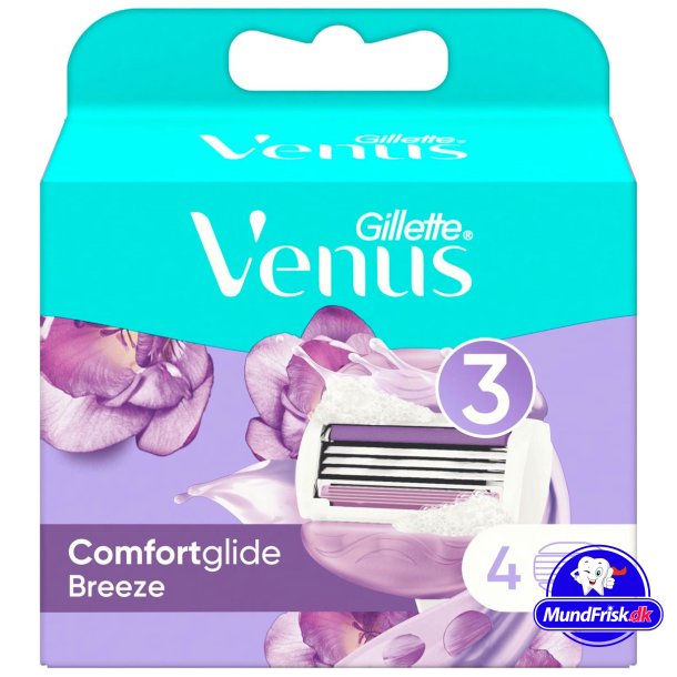 Gillette Venus Breeze Comfortglide scheermesjes 4 stuks.