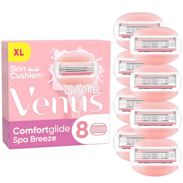 Gillette Venus 8 stk. Spa Breeze Comfortglide Barberblade