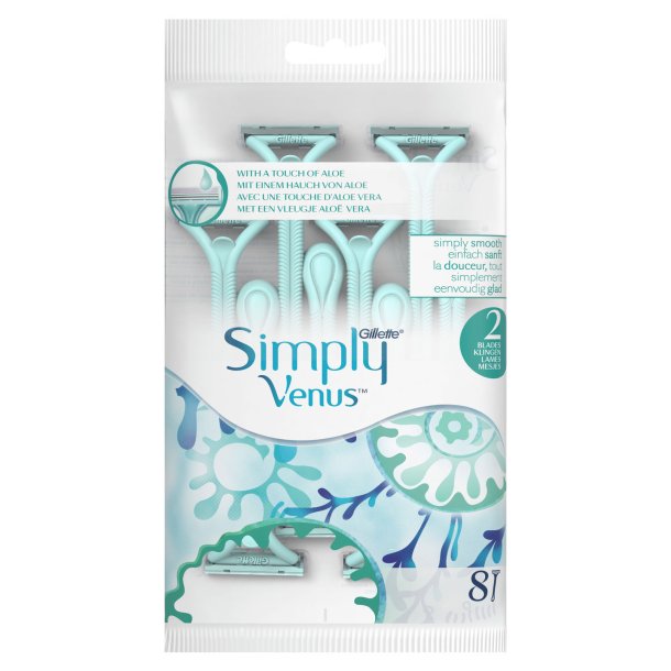 Gillette Simply Venus 8-pk. Engngsskrapor