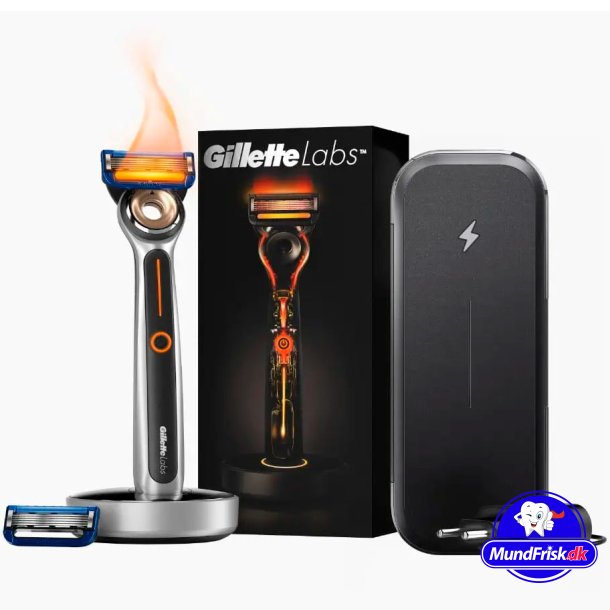 GilletteLabs Heated Razor Elektrisk Barberskraber Travel Pack