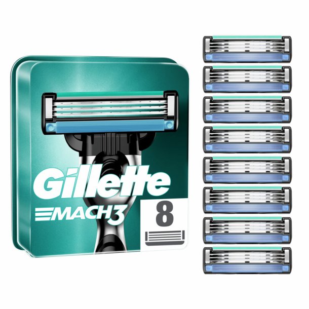 Gillette Barberblade Mach3 8-pk.