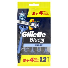 Gillette Engangsskrabere Blue3 Smooth 12 stk.