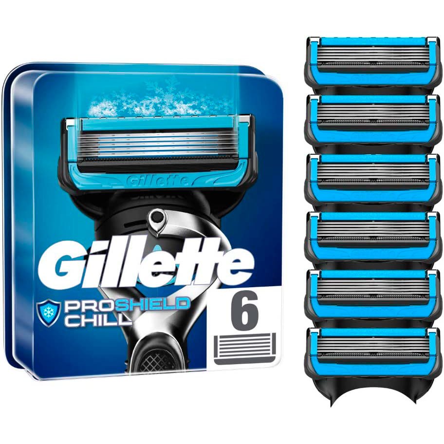 Gillette Barberblade ProShield Chill 6-pk. - Gillette ProShield ...