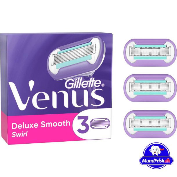 Gillette Rasierklingen Venus Deluxe Smooth Swirl 3er-Pack.