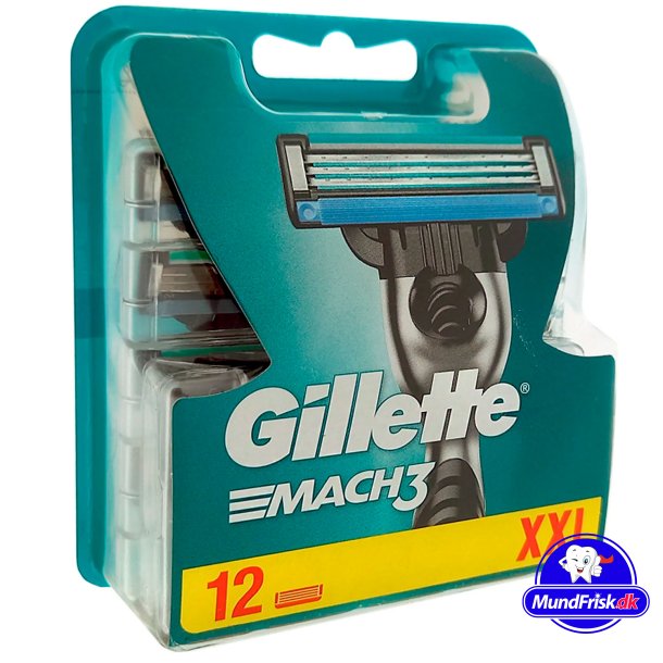 Gillette Mach3 Barberblade 12 stk.