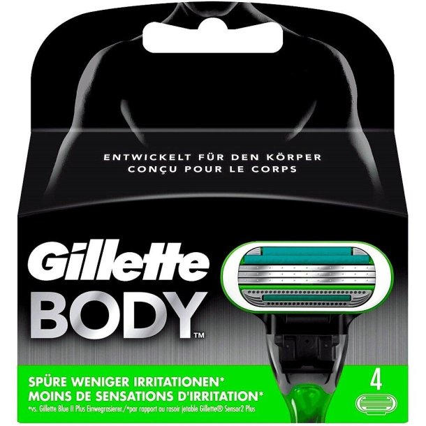 Gillette Barberblader Body 4-pk.