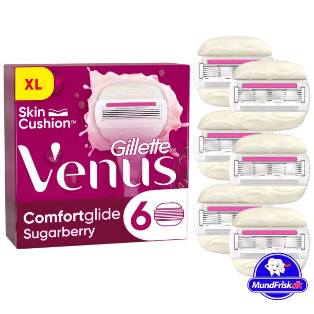Gillette Venus Comfortglide Sukkerbr 6-pk. Barberblader