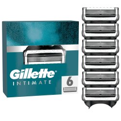 Gillette Intimate 6 stk. Barberblade Intimbarbering