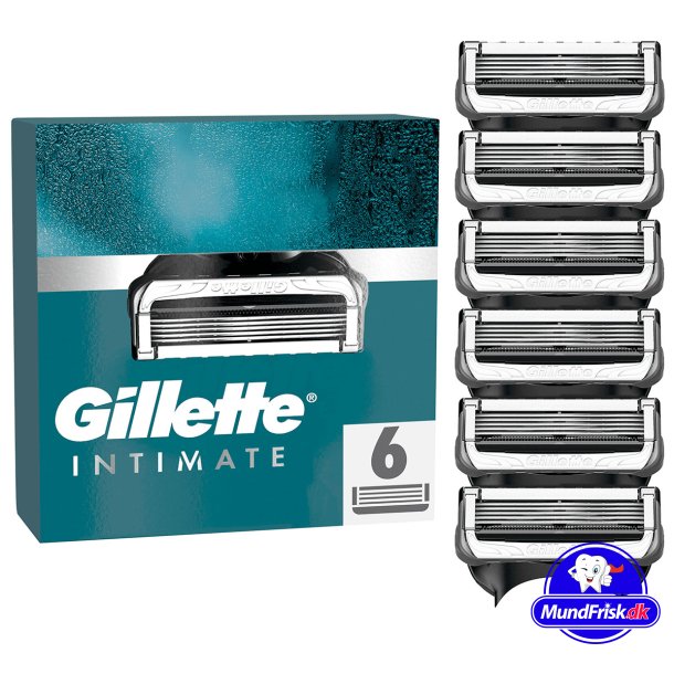 Gillette Intimate 6 stk. Barberblade Intimbarbering