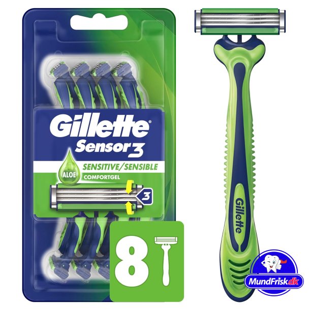 Gillette Sensor3 Sensitive 8 Stk. Einwegschaber