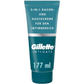 Gillette Intimate 2-i-1 Rense- & Barbercreme 177 ml.