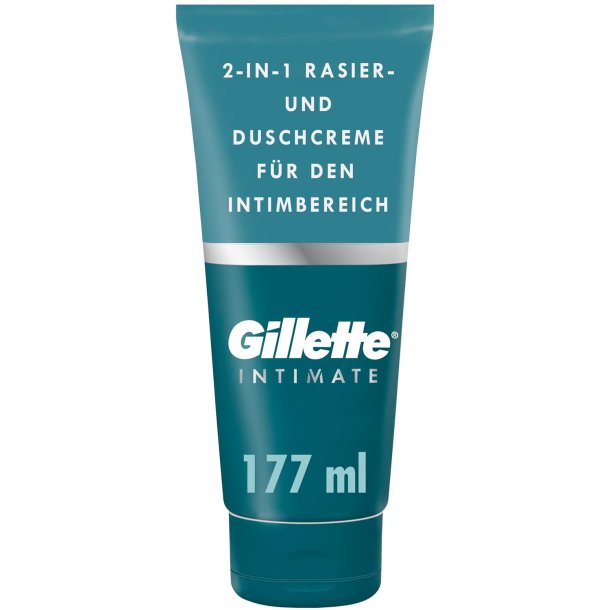 Gillette Intimate 2-i-1 Rense- &amp; Barbercreme 177 ml.