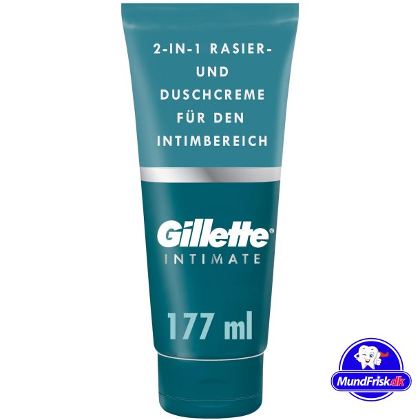 Gillette Intimate 2-i-1 Rense- &amp; Barbercreme 177 ml.