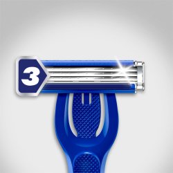 Gillette Blue3 Hybrid Barberskraber + 9 Barberblade