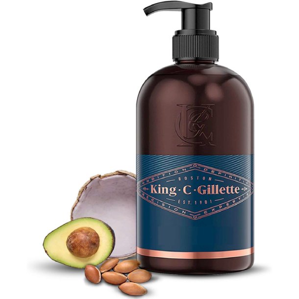 Gillette King C. Bart- und Gesichtswaschmittel 350 ml.