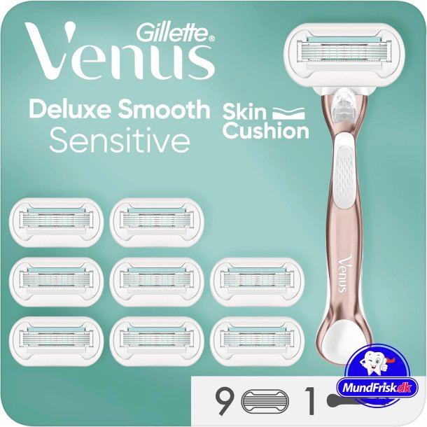 Gillette Venus Deluxe Glattrasierer + 9 Stk. Rasierklingen