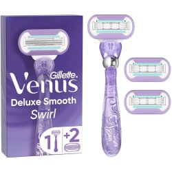 Gillette Venus Deluxe Smooth Swirl Barberskraber Inkl. 3 Barberblade
