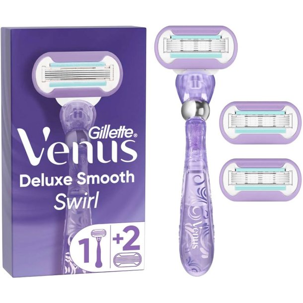 Gillette Venus Deluxe Smooth Swirl Barberskraber Inkl. 3 Barberblade