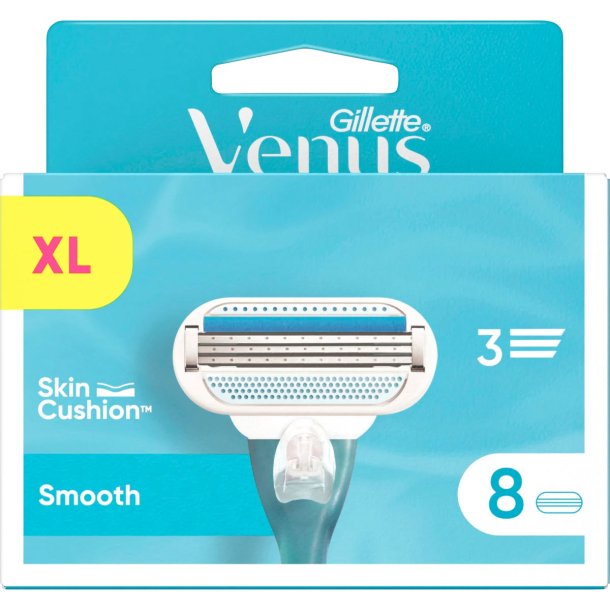 Gillette Venus 8 stk. Glatte barberblader