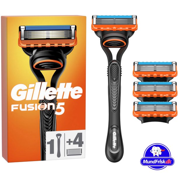Gillette Fusion5 Barberskraber + 4 stk. Barberblade