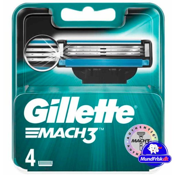 Gillette Mach3 Rasierklingen 4er-Pack.
