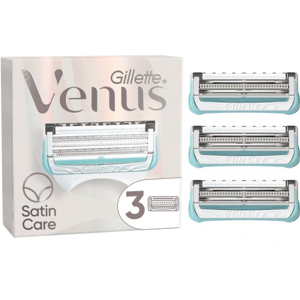 Gillette Razor Blades Satin Care Pubic Hair &amp; Skin Intim 3-pk.