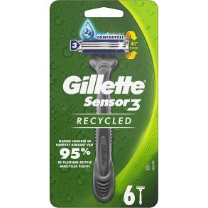 Gillette Sensor3 Recycled Engangsskrabere 6-pk.