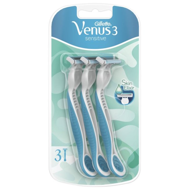 Gillette Venus 3 Engangsskrabere Sensitive 3-pk.