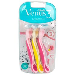 Gillette Venus 3 Engangsskrabere Dragonfruit 3-pk.