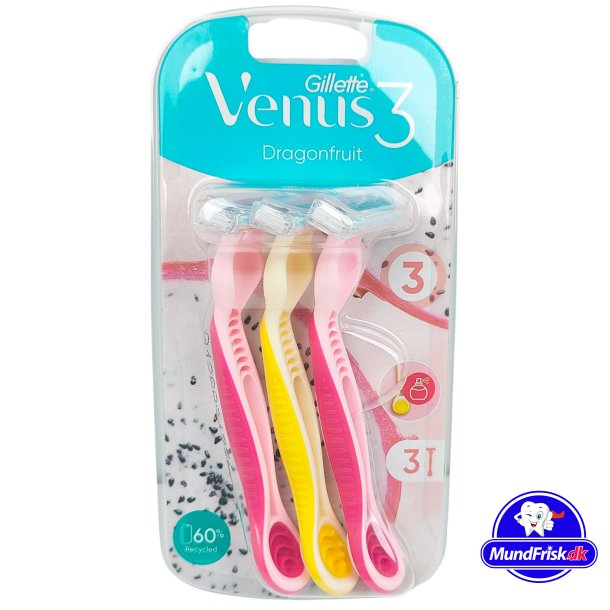 Gillette Venus 3 Einwegrasierer Dragonfruit 3er-Pack.