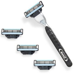 Gillette Mach3 barberhvel Inkl. 3 barberblader