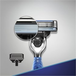 Gillette Barberskraber Mach3 Start + 3 Barberblade
