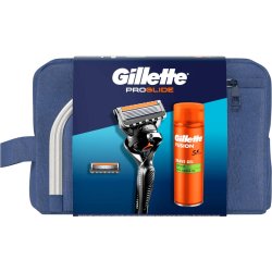 Gillette ProGlide Set Toalettveske + barberhvel + Fusion5 barberskum