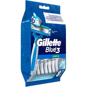 Gillette Blue3 Simple Engangsskrabere 8 stk