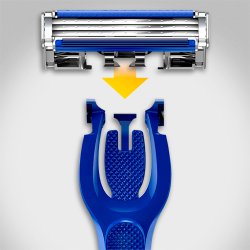 Gillette Blue3 Hybrid Barberskraber + 9 Barberblade