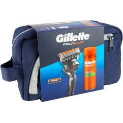 Gillette ProGlide Set Toalettveske + barberhvel + Fusion5 barberskum