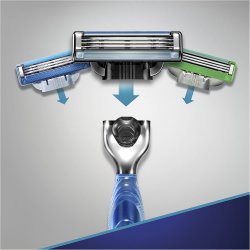 Gillette Barberskraber Mach3 Start + 3 Barberblade