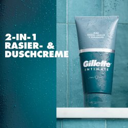 Gillette Intimate 2-i-1 Rense- &amp; Barbercreme 177 ml.