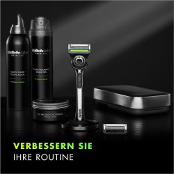 GilletteLabs Barberskraber + Magnet-dock + 5 Barberblade