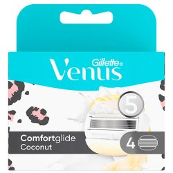 Gillette Venus Comfortglide Barberblader Kokos 4-pk.