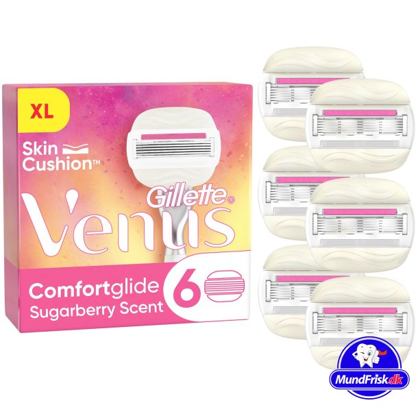 Gillette Venus Comfortglide Sugarberry Razor Blades 6-pk.