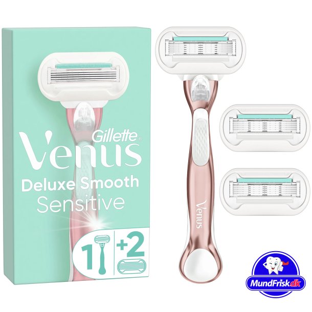 Gillette Venus Deluxe Smooth Sensitive Razor + 3 rakblad