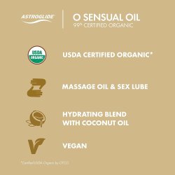 Lubricant Astroglide O Sensual Massage Oil & Personal Lubricant 74 ml.