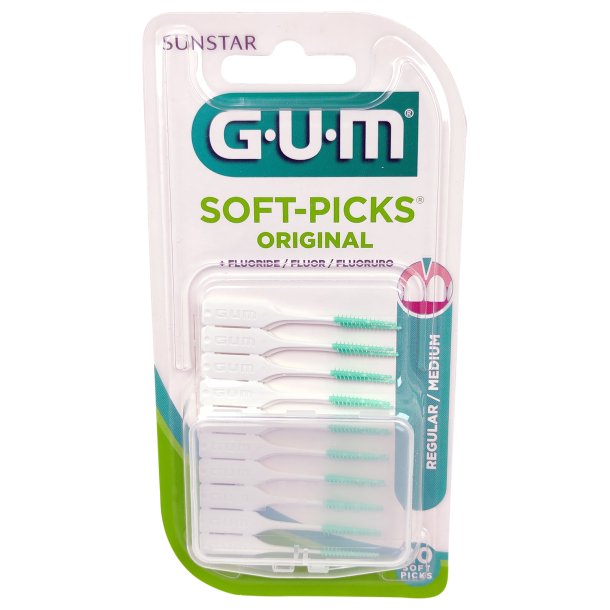 GUM Soft-Picks Original MEDIUM Med Fluor - 20 stk.