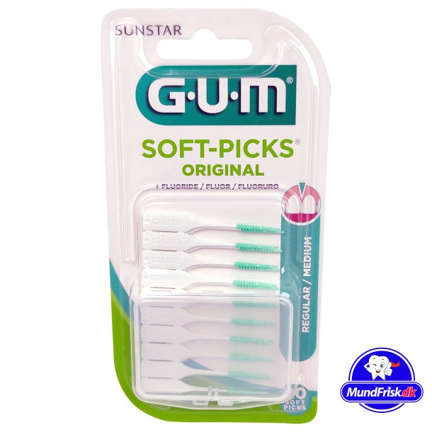 GUM Soft-Picks Original MEDIUM Med Fluor - 20 stk.