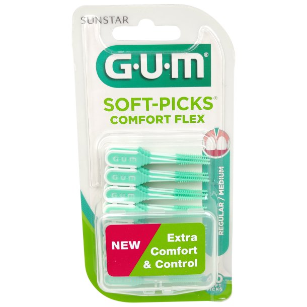 GUM Soft-Picks Comfort Flex MEDIUM 40 stk.