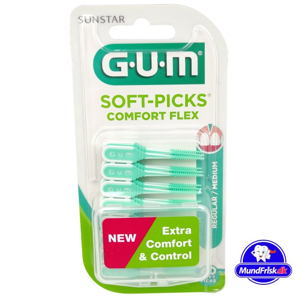 GUM Soft-Picks Comfort Flex MEDIUM 40 stk.