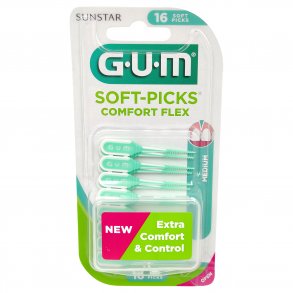 GUM Soft-Picks Comfort Flex MEDIUM 16 stk.